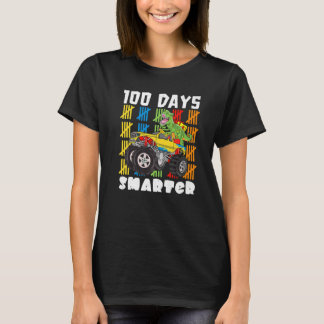 Camiseta 100 Days Smarter Dinosaur Monster Truck 100 Days o