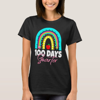 Camiseta 100 Days Smarter Funny 100th Day Of School Rainbow