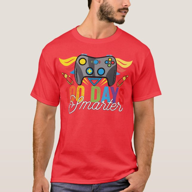 Camiseta 100 Days Smarter Gaming Foreachers And Students fu (Frente)