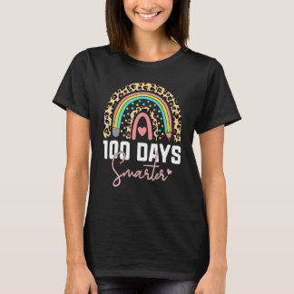Camiseta 100 Days Smarter Happy 100th Day Of School Rainbow