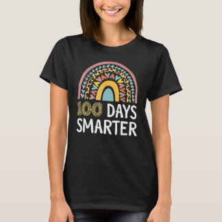 Camiseta 100 Days Smarter Happy 100th Day Of School Rainbow
