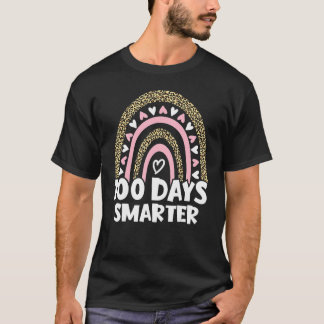 Camiseta 100 Days Smarter Happy 100th Day Of School Rainbow