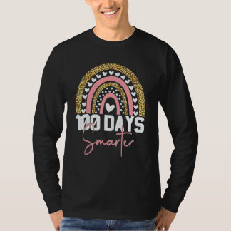 Camiseta 100 Days Smarter Happy 100th Day Of School Rainbow