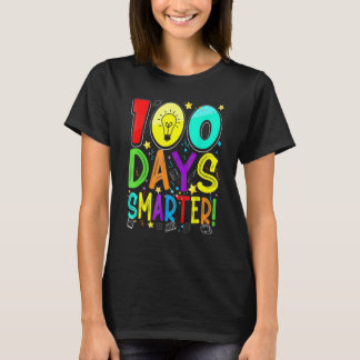 Camiseta 100 Days Smarter Happy 100th Day Of School Student