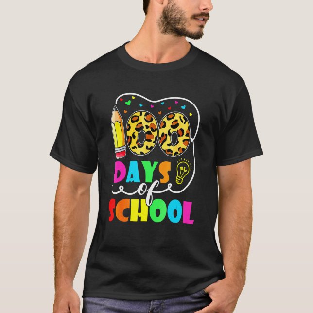 Camiseta 100 Days Smarter Happy 100th Day Of School Student (Frente)