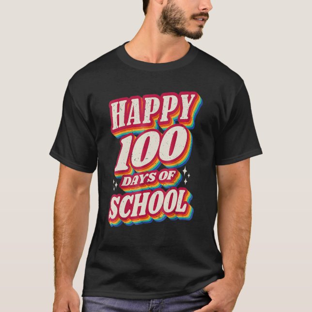 Camiseta 100 Days Smarter Happy 100th Day Of School Teacher (Frente)