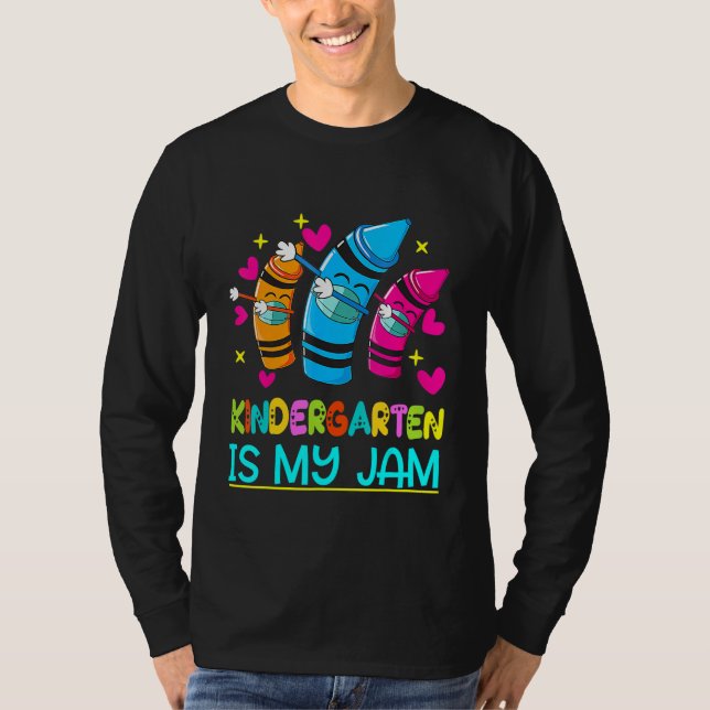 Camiseta 100 Days Smarter Kindergarten Is My Jam Teacher (Frente)