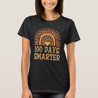 Camiseta 100 Days Smarter Leopard Teacher 100th Day Of Scho