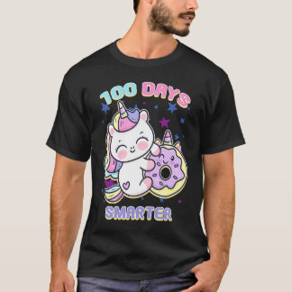 Camiseta 100 Days Smarter Magical Learning Unicorn with Don