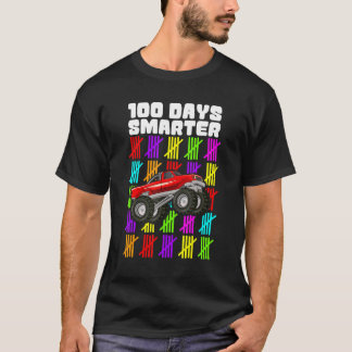 Camiseta 100 Days Smarter Monster Truck Shirt Boy 100th Day