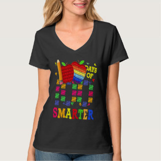 Camiseta 100 Days Smarter Teacher Student Happy 100th Day O