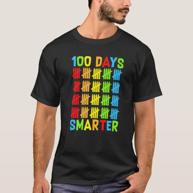 Camiseta 100 Days Smarter Teachers Kids Child Happy 100 Day (Frente)