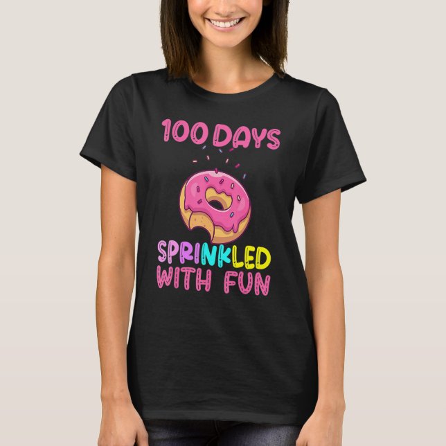 Camiseta 100 Days Sprinkled With Fun 100 Days Of School coo (Frente)