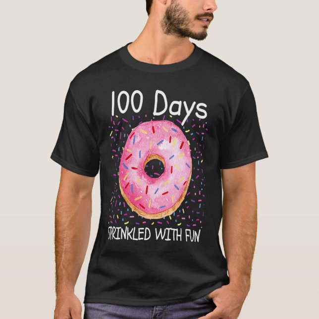 Camiseta 100 Days Sprinkled With Fun 100th Day of School 10 (Frente)