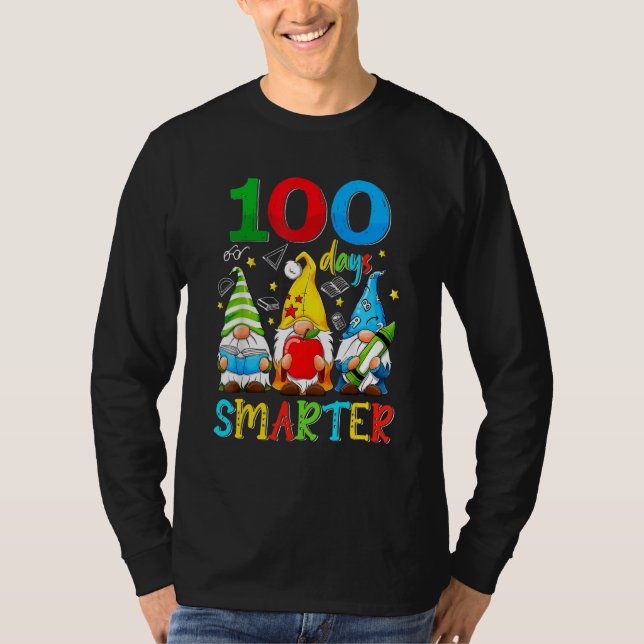 Camiseta 100 Days Y'all Gnomes Happy 100th Day Of School Sm (Frente)