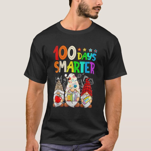 Camiseta 100 Days Y'all Gnomes Happy 100th Day Of School Sm (Frente)