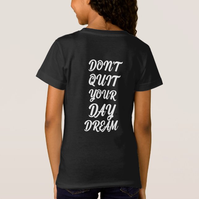 Camiseta 100% de roupas de algodão com fio penteado palavra (Verso)