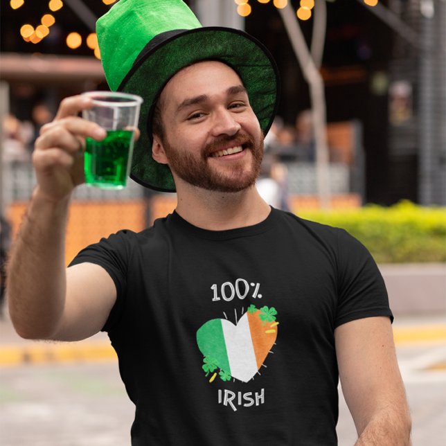 Camiseta 100% de Ruas IRLANDESAS. Dia de Patrick (Criador carregado)