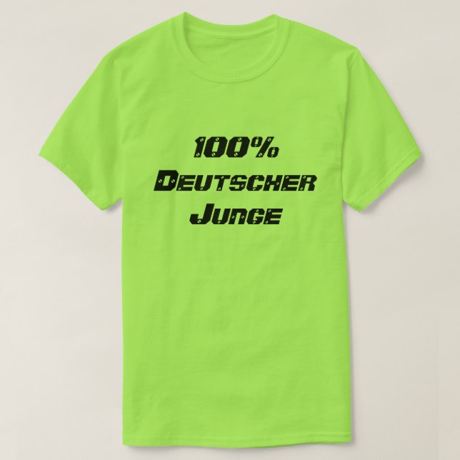 Camiseta 100% Deutscher Junge 100percen garoto alemão (Frente do Design)