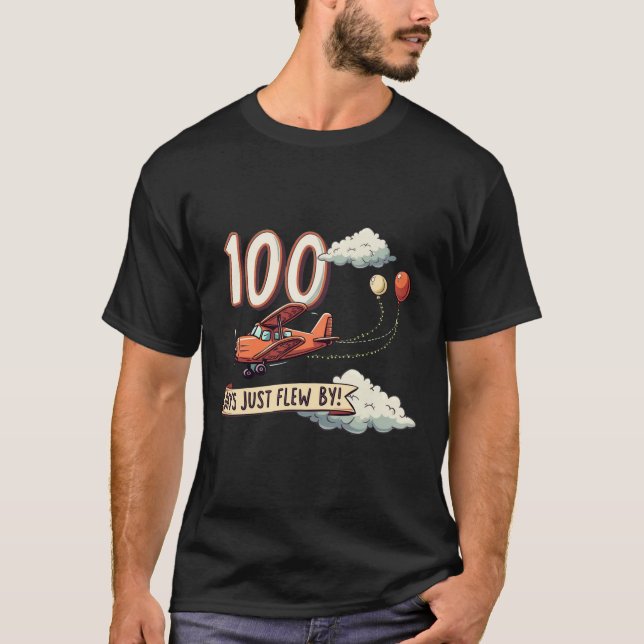 Camiseta 100 Dias Acabaram De Voar! (Frente)