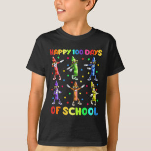 Camiseta 100 Dias Bons De Camarões Escolares Dançando 100 D