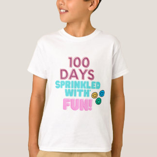 Camiseta 100 dias borrifados com diversão! Design por 100 d
