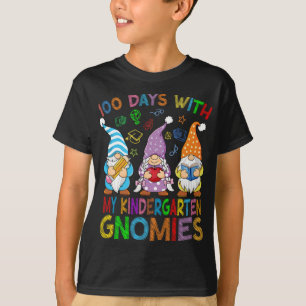 Camiseta 100 Dias Com Meu Ensino Virtual De Gnomos Do Jardi