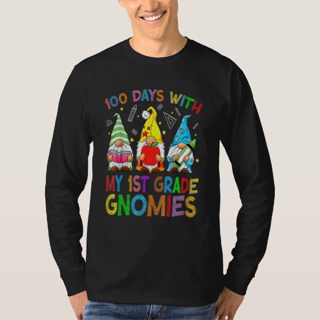 Camiseta 100 Dias Com Meus Professores Virtuais Gnomos da 1 (Frente)