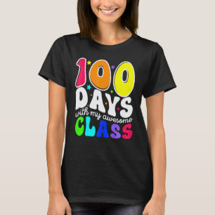 Camiseta 100 Dias Com Minha Turma Incrível 100º Dia de Esco