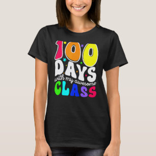 Camiseta 100 Dias Com Minha Turma Incrível 100º Dia de Esco