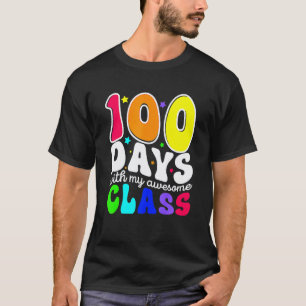 Camiseta 100 Dias Com Minha Turma Incrível 100º Dia de Esco