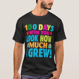 Camiseta 100 dias com você Olha quanto eu cresci 100 dias