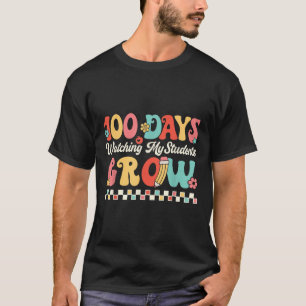Camiseta 100 Dias Crescendo Com Estudantes 100º Dia De