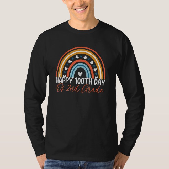 Camiseta 100 Dias Da Escola 100.º Dia De Professores Do seg (Frente)