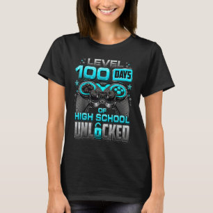 Camiseta 100 Dias Da Escola Nível De Escola Secundária Desb