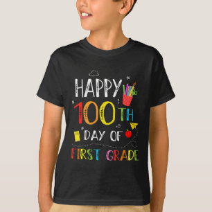 Camiseta 100 Dias De 1rua Feliz 100º Dia Da Escola Te
