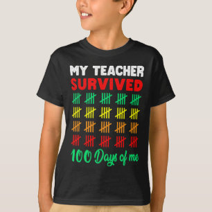 Camiseta 100 dias de adolescentes escolares 100º dia do ens