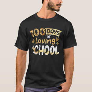 Camiseta 100 Dias De Amar Escola Leopardo 100º Dia Professo