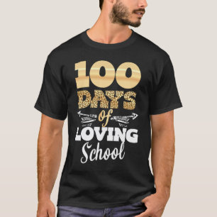Camiseta 100 Dias De Amar Escola Leopardo 100º Dia Teache