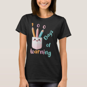 Camiseta 100 dias de aprendizado, professor