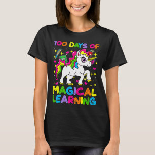 Camiseta 100 dias de aprendizagem mágica 100º dia da escola