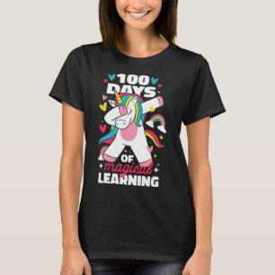Camiseta 100 Dias De Aprendizagem Mágica 100.º Dia Da Escol