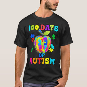 Camiseta 100 Dias De Autismo Professora De Necessidades Esp
