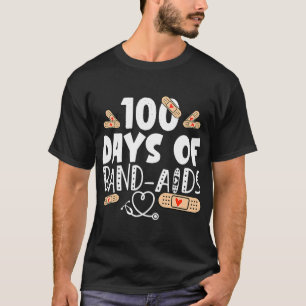 Camiseta 100 dias de Bandas-auxiliares - Enfermeiros escola