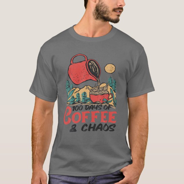 Camiseta 100 Dias De Café (Frente)