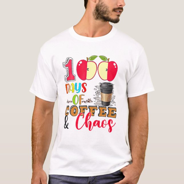 Camiseta 100 Dias De Café (Frente)
