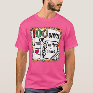 Camiseta 100 Dias De Café E Caos 100º Dia Da Escola F