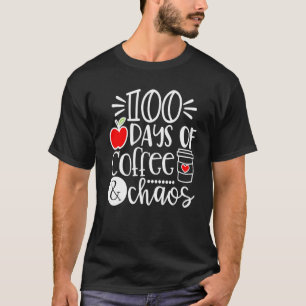 Camiseta 100 Dias De Café Feliz 100 Dias De Escola