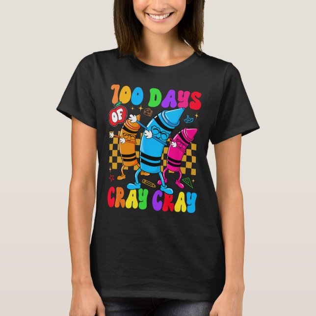 Camiseta 100 Dias De Carruagem De Professores Meninas (Frente)