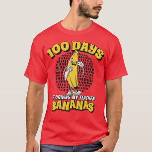 Camiseta 100 dias de condução do meu professor Bananas Engr